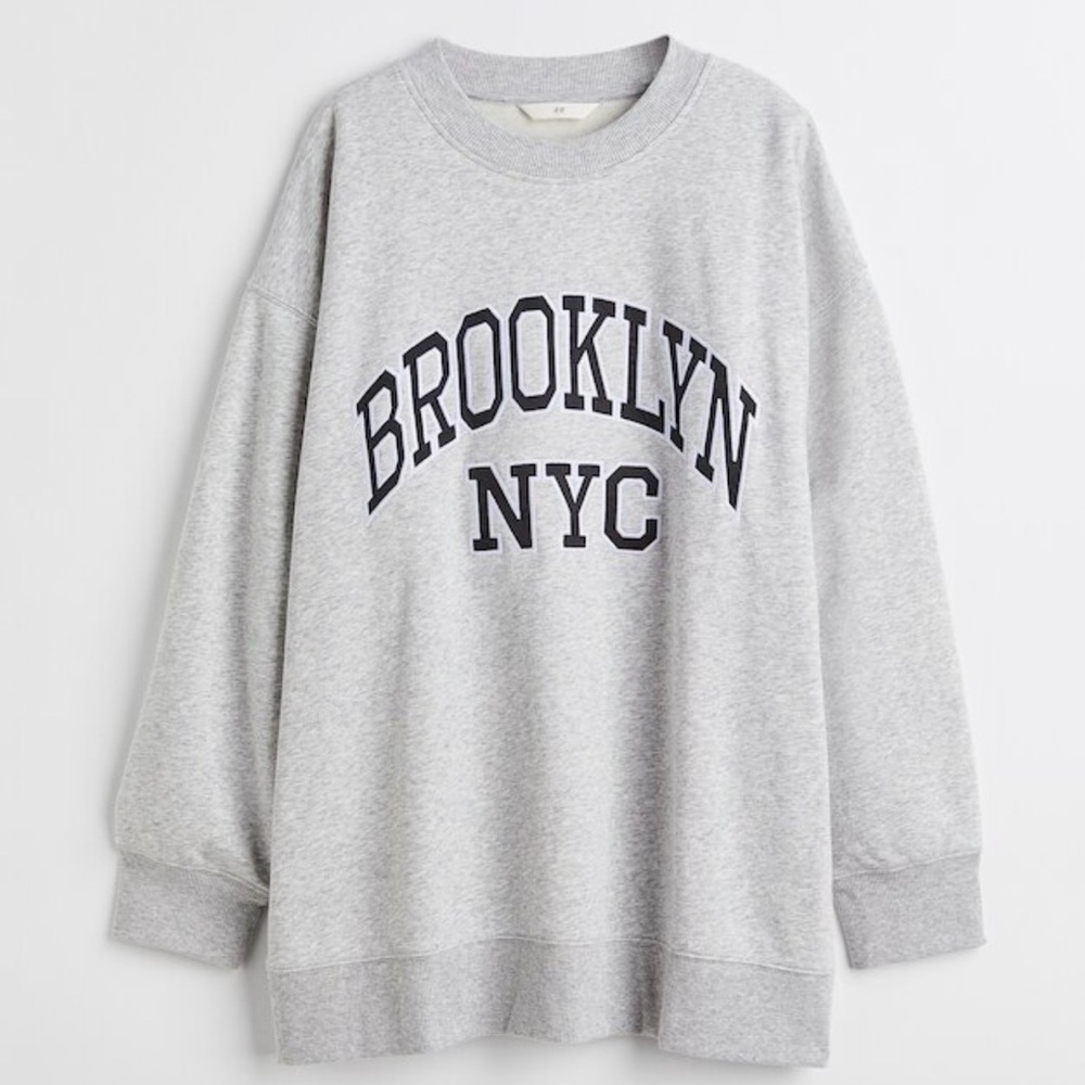 h&m brooklyn sweatshirt, Oversized Sweatshirt size Large